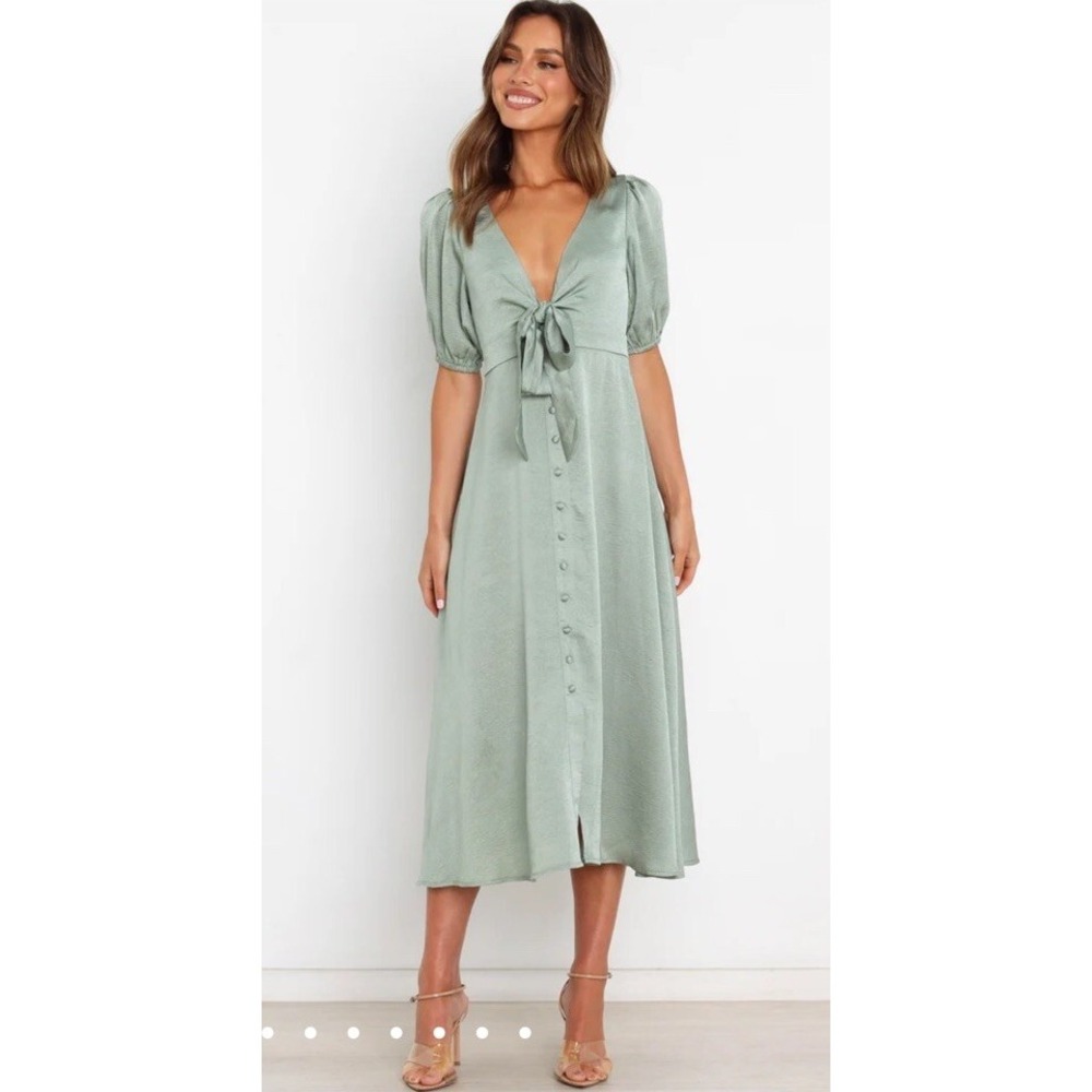 Petal & Pup Sage Green Maxi Dress